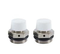 DUZEPA 2 PCS 1/2 Inch Automatic Bleed Valves,Air Release Valve,Radiator Accessories for Exhaust Openings and Radiators(1/2 Inch External Thread)