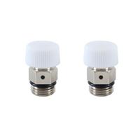 DUZEPA 2 PCS 1/4inch Automatic Bleed Valves,Air Release Valve,Radiator Accessories for Exhaust Openings and Radiators(1/4 Inch External Thread)