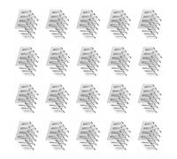 DUZEPA 20 Pieces Aluminium Heatsink Cooler Fin with Thermal Conductive Special Adhesive Film 14 x 14 x 6 mm White
