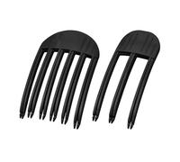 DUZEPA 2Pcs Wind Shaping Styling Combs for Fluffy Bangs 2 Sizes 3/6 Teeth High Crown Volume Tools Hair Volume Clips No-Trace Hair Root Lifting Clips Black