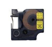 DUZEPA 3 PCS Replacement Permanent Vinyl Labels 18445/18436/18433 for Rhino 4200/5200/5000 - 3/4" x 18'(19mm x 5.5m) (Black on Orange/Yellow/White)