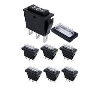 DUZEPA 6 Pcs Mini Rocker Switch, 3 Pin 3 Position Toggle Switch for Industrial Equipment and DIY Projects
