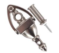 DUZEPA Door Knocker with 180 Degree Peephole Viewer Zinc Die-Cast Front Security Knocker with Integrated Door Viewer 102mm Height Satin Nickel