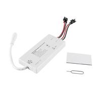 DUZEPA ESP32 WLED Digital Strip Controller with Microphone Ultra-Thin, RGB Addressable Strip Dual Output, 5-24V, 12A, Smart App Control, Music Sync