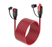DUZEPA GC004 X-Connect Extension Cable 2 X 16AWG Smart Battery Trickle Charger Male to Female Cable for Car Motorcycle Chargers,3 m