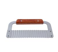 DUZEPA Stainless Steel Soap Cutter Crinkle Wax Cutter Wavy Cutting Machine Cutting Tool with Hardwood Handle for Soap Loaf