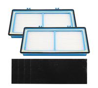 DUZFOREI AER1 Filter 2 HEPA Filters and 4 Carbon Booster Filters, Replacement for Holmes HAP242 HAP412 HAP422 HAP424, Replacement for Bionaire BAP260 BAP520 6 Pack