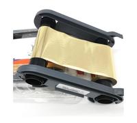 DUZHIHOZL Black White Red Gold Printer Ribbon RCT023NAA For Evolis Primacy For Zenius ID PVC Card Replacement Parts(Gold 1000prints)