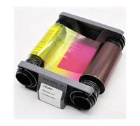 DUZHIHOZL For Evolis badgy100 200 CBGR0100C YMCKO color ribbon cassette 100 prints 5 panels id card printer Replacement Parts(Compatible CBGR0100C)