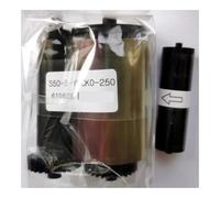 DUZHIHOZL For IDP YMCKO 650643 full color resin black and overlay panel ribbon with cleaning roller 250 cards roll Replacement Parts