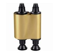 DUZHIHOZL R2016 metallic gold monochrome card printer ribbon 1000 Prints For Evolis For Pebble4 For Dualys printers Replacement Parts