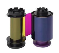 DUZHIHOZL RT4F010SAA YMCK Color Ribbon and RTCL009NAA Clear Film Set For Evolis Avansia Retransfer ID Card Printer Replacement Parts(RT4F010SAA YMCK)