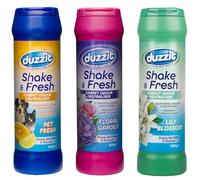 Duzzit 3 Pack Shake and Fresh Carpet Freshener Powder | Easy Sprinkle-On Formula | Removes Odours & Leaves a Lasting Fragrance Sold by VR Angle
