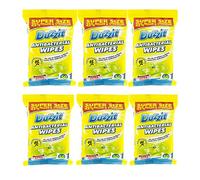 Duzzit 300 Antibacterial Wipes Multipack. Kills 99.9% Of Bacteria - Sterilize Home Surface Cleaning Bulk - Six Packs Of 50 Wipes. Plus One Kerhoot Cleaning Hacks Booklet.