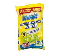 Duzzit Antibacterial Wipes - 50 Jumbo Wipes - Extra Strong - Pack of 3 (50 x 3, 150 Wipes)
