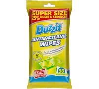Duzzit Antibacterial Wipes Kills 99.9% of Bacteria Sterilize Home Surface Pack of 50