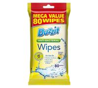 Duzzit Antibacterial Lemon Fresh Wipes 80 Pack