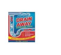 Duzzit Drain Away - 2 x 40 g Sachets Sinks, Showers and Bath Drain Unblocker - Sachets Drain Away Kitchen Sink Opener- Quickly Removes Blockages( Pack of 2)