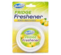Duzzit Fridge Freshener Fresh Lemon Scent - Refrigerator Deodoriser Odour Eliminator for Fridge & Freezer, Long Lasting Food Smell Remover, Compact Fridge Air Freshener for Kitchen Use