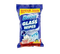 Duzzit Glass Wipes 50 Pack Jumbo Wipes