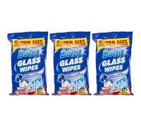 Duzzit Glass Wipes 50 Pack Jumbo Wipes (Pack Of 3)