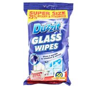 Duzzit Glass Wipes Super Size 25 Bigger Stronger Extra Strong Cleaning W