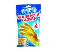 Duzzit Latex Gloves Pack of 2 in Yellow | Size: Large Duzzit Yellow L