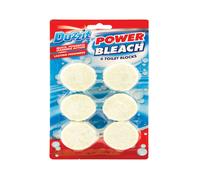 Duzzit Power Bleach Toilet Block Tablets - Quick, Powerful Cistern Cleaner (DZT1095)