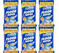 Duzzit Quick Cleaning Floor Wipes, 24 Wipes (Pack Of 6)