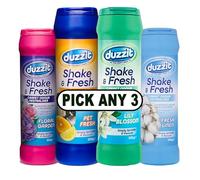 Duzzit Shake & Fresh Carpet Odour Neutraliser 500g - Pick Any 3 -Choose from Lily Blossom, Linen, Pet Fresh - Eliminates Odours, Deodorises & Freshens Carpets & Rugs