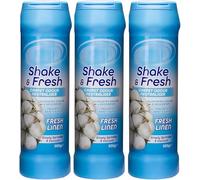 Duzzit Shake & Fresh Carpet Odour Neutraliser Freshens Carpet & Rugs Simply Sprinkle & Vaccum (Pack of 3 500gm Carpet Odour Neutraliser Fresh Linen)