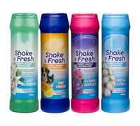 Duzzit Shake & Fresh Pack of 4 500gm Floral Garden, Fresh Linen, Pet Fresh, Lily Blossom Carpet Odour Neutraliser Freshens Carpet & Rugs Simply Sprinkle & Vaccum