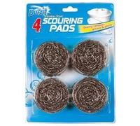 Duzzit Stainless Steel Scouring Pads New Pack Improved Quality 4 Pack