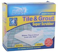 Duzzit UKASNHKTN7834 Pack of 4 Tile and Grout Super Scrubber, Cotton