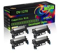 DV-1270 Compatible for Kyocera Developer Units with Chip ECOSYS PA3500x PA3500wx PA4000wx MA3500x MA3500wfx MA4000x MA4000wfx Printers (4 Pack Black)