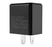 DV 12V Frequency Relay Adjustable Turn Signal Indicator 3 Gear Fix Motorcycle Flasher Multiple Protection LED Turn Indicator(Black)