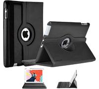 DV 360° iPad Pro 12.9 Case - 2015-2017, Slim Lightweight Rotating Stand, Black