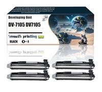 DV-7105 DV7105 302NL93030 Developing Unit Compatible with Kyocera TASKalfa 3010i 3011i 3510i 3511i Printers, Replacement Parts Contains Chip and Clear Printing/183(4 Pack Black)