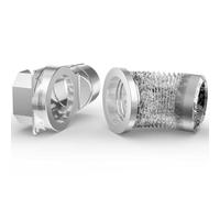 DV-90 Magnetic Dryer Vent Connector Kit - Airtight Quick-Installation for Tight Spaces, Easy lint Cleaning, Strong Magnet Self-Alignment Design with 2.6ft 4" Duct & two Clamps-Silver