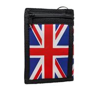 DV Boys Mens Union Jack Print Trifold Ripper Wallet with Ripper Fastener & Detachable Chain