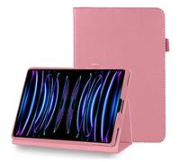 DV Case for iPad Pro 11 inch 4th/3rd/2nd/1st Generation, Flip Stand Folio Case, Shockproof PU Leather, Smart Magnetic Cover with Pencil Holder 2022 2021 2020 2018 (Rose Gold)