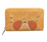 DV Cute Hedgehog Design Wallet for Women, with Zipper Closure with Coin Purse & 8 Card Slots (Tan)