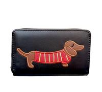 DV David Viggers - Coin Purse with Cute Animal Appliqué Detailing - Faux Leather Zipped Coin Purses for Women - 16cm W x 10cm H x 2.25cm D - Hedgehog is Faux Suede - Gifts for Women and Girls