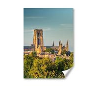 DV DESIGN 1 x A4 Poster Art Print - Durham Cathedral England UK Wall Art Paper Posters Large Picture Graphic Photo #21482
