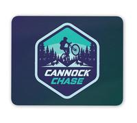 DV DESIGN 1 x Cannock Chase Mouse Mat - Mountain Forest UK Resort Bike Park MTB Sport Biker Desk Accessories Computer Work Home Mousepad Pad IT #82500