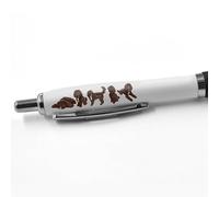 DV DESIGN 1 x Chocolate Cockapoo Black Pen - Dogs Pet Spaniel Puppy Animals Stationary School Equipment Teacher Birthday Friend Girls Boys #82981