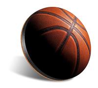 DV DESIGN 1 x Eco Round 12cm Coaster - Basketball Sports Ball Drink Cup Mug Glass Table Protection Mat #3083