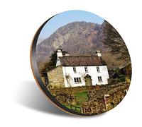 DV DESIGN 1 x Eco Round 12cm Coaster - Beatrix Potter Farmhouse Lake District Drink Cup Mug Glass Table Protection Mat #44242