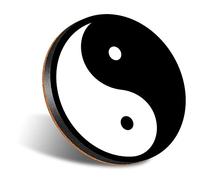 DV DESIGN 1 x Eco Round 12cm Coaster - Yin Yang Symbol Philosophy Drink Cup Mug Glass Table Protection Mat #4396