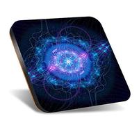 DV DESIGN 1 x Eco Square 12cm Coaster - Higgs Boson Particle Physics Science Drink Cup Mug Glass Table Protection Mat #21680